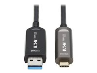 Eaton Tripp Lite Series USB-A to USB C Active Optical Cable Backward Compatible M/M 10M - USB-kabel - USB (han) til 24 pin USB-C (han) - USB 3.2 Gen2 - 10 m - sort U428F-10M-D321