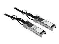 StarTech.com Cisco SFP-H10GB-CU1M Compatible 1m 10G SFP+ to SFP+ Direct Attach Cable Twinax, 10GbE SFP+ Copper DAC 10Gbps Low Power Passive Transceiver Module DAC, Cisco Firepower ASR920 - Lifetime Warranty (SFPCMM1M) - Direkte påsætning-kabel - SFP+ til SFP+ - 1 m - dobbelt-axial - for P/N: ET10GSFP, PEX10000SFPI, PEX10GSFP4I, PEX20000SFPI SFPCMM1M