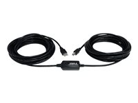 StarTech.com 9 m / 30 ft Active USB A to B Cable - M/M - Black USB 2.0 A to B Cord - Printer Cable - Extension USB Cable (USB2HAB30AC) - USB-kabel - USB (han) til USB Type B (han) - USB 2.0 - 9.15 m - aktiv - sort - for P/N: ICUSB232D USB2HAB30AC