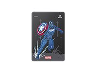 Seagate Game Drive for PS4 STGD2000206 - Marvel Avengers Limited Edition - Cap - harddisk - 2 TB - ekstern (bærbar) - USB 3.0 - metalgrå - for Sony PlayStation 4 STGD2000206