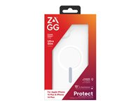 Zagg Crystal Palace - Bagsidecover til mobiltelefon - MagSafe-kompatibilitet - klart klik - for Apple iPhone 14 Plus, 15 Plus 702312617