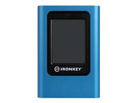 Kingston IronKey Vault Privacy 80 - SSD - krypteret - 960 GB - ekstern (bærbar) - USB 3.2 Gen 1 (USB-C stikforbindelse) - 256-bit AES-XTS, FIPS 197 - TAA-kompatibel IKVP80ES/960G