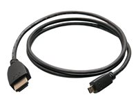C2G 10ft HDMI to Micro HDMI Cable with Ethernet - 1080p - M/M - HDMI-kabel med Ethernet - 19 pin micro HDMI Type D han til HDMI han - 3.05 m - afskærmet - sort 50616