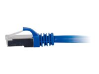 C2G Cat6a Booted Shielded (STP) Network Patch Cable - Patchkabel - RJ-45 (han) til RJ-45 (han) - 2 m - STP - CAT 6a - formet, knastfri, strenget - blå 89910