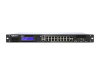 QNAP QGD-1600 - Switch - smart - 4 x 10/100/1000 (PoE++) + 10 x 10/100/1000 (PoE+) + 2 x kombination Gigabit SFP (PoE+) - monterbar på stativ - AC QGD-1600-4G