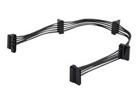 StarTech.com 15.7 in (400 mm) SATA Power Splitter Adapter Cable - M/F - 4x Serial ATA Power Cable Splitter (PYO4SATA) - Strøm-splitter - SATA strøm (han) til SATA strøm (hun) - 40 cm - sort - for P/N: BRACKET125PT, BRACKET125PTP, BRACKET425F, PEXUSB311AC3, S251BU31REM, SATBP125VP PYO4SATA
