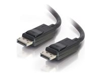 C2G 15ft Ultra High Definition DisplayPort Cable with Latches - 8K DisplayPort Cable - M/M - DisplayPort kabel - DisplayPort (han) til DisplayPort (han) - 4.57 m - haspet - sort 54403