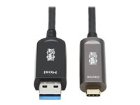 Eaton Tripp Lite Series USB-A to USB C Active Optical Cable Backward Compatible M/M 10M - USB-kabel - USB (han) til 24 pin USB-C (han) - USB 3.2 Gen2 - 10 m - sort U428F-10M-D321