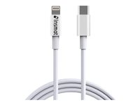 Insmat - Lightning-kabel - USB han til Lightning han - 1 m - afskærmet - hvid 133-9995
