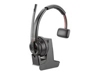 Poly Savi 8210-M - Savi 8200 series - headset - på øret - DECT / Bluetooth - trådløs - sort - Zoom Certified, Certified for Microsoft Teams 8D3F1AA#ABB