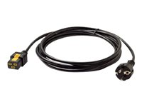 APC - Strømkabel - IEC 60320 C19 til power CEE 7/7 (han) - AC 240 V - 16 A - 3 m - sort - for P/N: SMT2200I-AR, SMT2200R2I-AR, SMT3000I-AR, SMT3000R2I-AR, SRT1500XLI, SRT2200XLI-KR AP8755