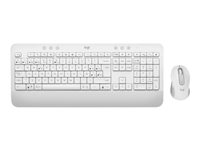 Logitech Signature MK650 Combo for Business - Sæt med mus og tastatur - trådløs - Bluetooth LE - QWERTY - nordisk (dansk/finsk/norsk/svensk) - off-white 920-011038