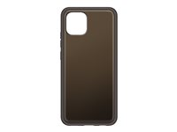 KDLab EF-QA036 - Bagsidecover til mobiltelefon - termoplastisk polyuretan (TPU) - sort - for Galaxy A03 EF-QA036TBEGEU