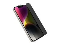 OtterBox Premium Pro - Skærmbeskytter for mobiltelefon - antimikrobiel - glas - med fortrolighedsfilter - for Apple iPhone 13, 13 Pro, 14 77-97098