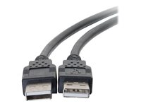 C2G 3.3ft USB Cable - USB A to USB A Cable - USB 2.0 - Black - M/M - USB-kabel - USB (han) til USB (han) - USB 2.0 - 1 m - sort 28105
