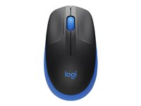 Logitech M190 - Mus - optisk - 3 knapper - trådløs - trådløs modtager (USB) - blå 910-005907