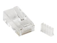 StarTech.com Cat 6 RJ45 Modular Plug for Solid Wire - 50 Pack (CRJ45C6SOL50) - Netværk-konnektor - RJ-45 (han) - CAT 6 - klar (pakke med 50) - for P/N: WIRC6CMPBLU CRJ45C6SOL50