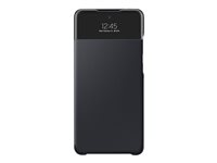 Samsung S View EF-EA725 - Flipomslag til mobiltelefon - sort - for Galaxy A72 EF-EA725PBEGEW
