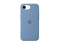 Apple - Bagsidecover til mobiltelefon - silicone - vinterblå - for iPhone 16e MD3Q4ZM/A