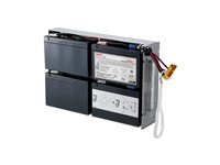 APC Replacement Battery Cartridge #24 - UPS-batteri - Blysyre - sort - for P/N: DLA1500RM2U, SU1400R2IBX135, SUA1500R2ICH, SUA1500RM2U-BR, SUA1500RM2UTW RBC24