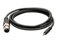 C2G 3ft 3.5mm TRS 3 Position Balanced to XLR Cable - M/F - Kabel til hovedsæt - mini-phone stereo 3.5 mm han til XLR3 hun - 0.9 m - sort C2G41469