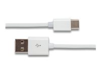 GRATEQ - USB-kabel - USB (han) til 24 pin USB-C (han) - USB 2.0 - 1.5 m - hvid 85051