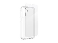 iFrogz Defence - Bagsidecover til mobiltelefon - Krystalklar - med Tempered Glass-skærmbeskytter - for Samsung Galaxy A15 300513733