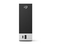 Seagate One Touch with hub STLC20000400 - Harddisk - 20 TB - ekstern (stationær) - USB 3.0 - sort - med Seagate Rescue Data Recovery STLC20000400