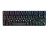 CHERRY XTRFY MX 8.2 - Tastatur - 80% - TKL - bagbelyst - trådløs - Bluetooth 5.2, 2.4 GHz, USB-C - QWERTY - Nordisk - tastkontakt: CHERRY MX2A Red - sort G80-3882LJAPN-2
