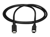 StarTech.com 1m / 3.3ft USB-C to Mini DisplayPort Cable - 4K 60Hz - Black - USB 3.1 Type C to mDP Adapter (CDP2MDPMM1MB) - Adapterkabel - 24 pin USB-C (han) til Mini DisplayPort (han) - USB 3.1 / Thunderbolt 3 / DisplayPort 1.2 - 1 m - 4K60 Hz (3840 x 2160) support - sort CDP2MDPMM1MB
